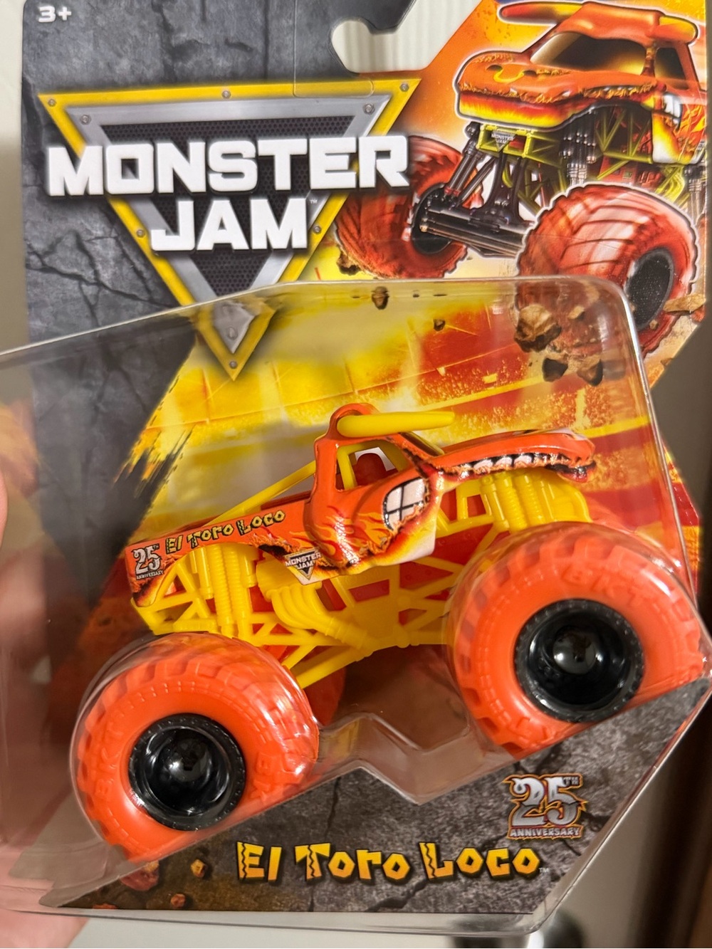 El Toro Loco Kids Toy Monster Truck - Orange/Yellow